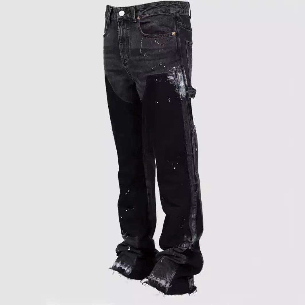 Elastiske Flared Jeans – Workwear stil