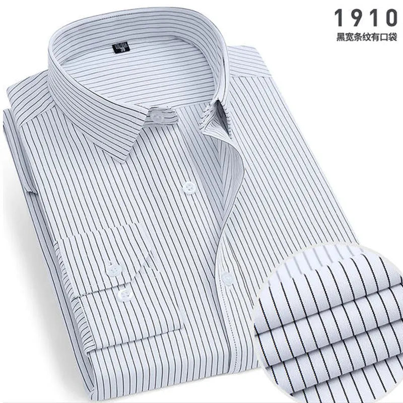 Slim Fit Stripete Herreskjorte – Smart og Stilren
