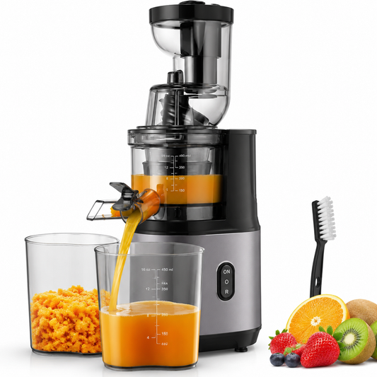 Slow Juicer 300W – Kaldpresset Juicemaskin for Frukt og Grønnsaker