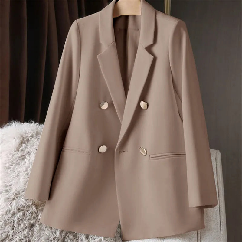 Oversized Blazer Dame – Britisk Stil, Kontorjakke