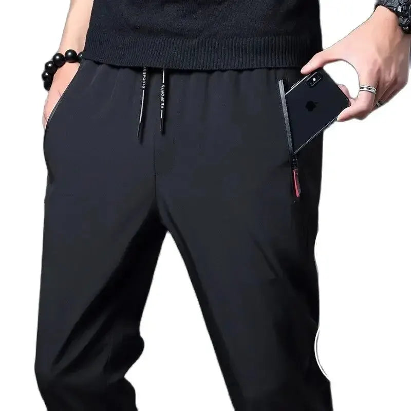 Casual joggebukse for menn – slim fit med elastisk midje