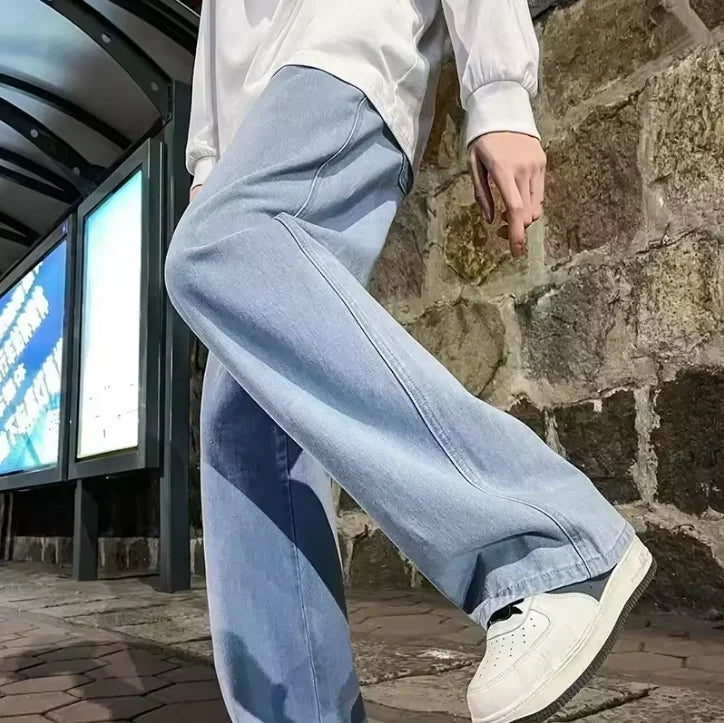Streetwear Wide Leg Jeans – Løs passform