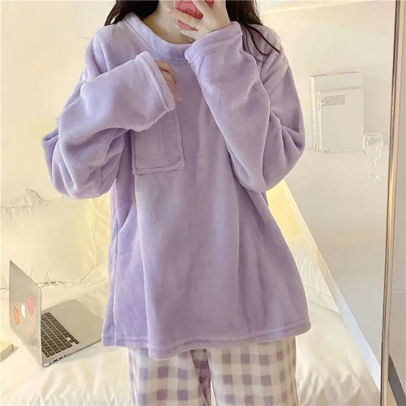 Fleece Pyjamasett for Kvinner