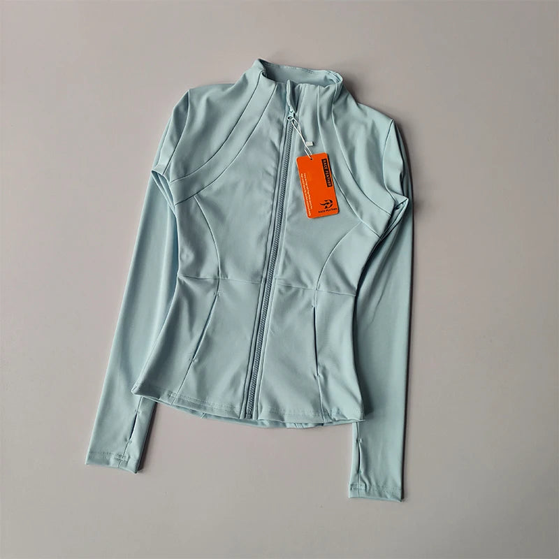 Treningsjakke for kvinner – Slim Fit Cardigan med glidelås
