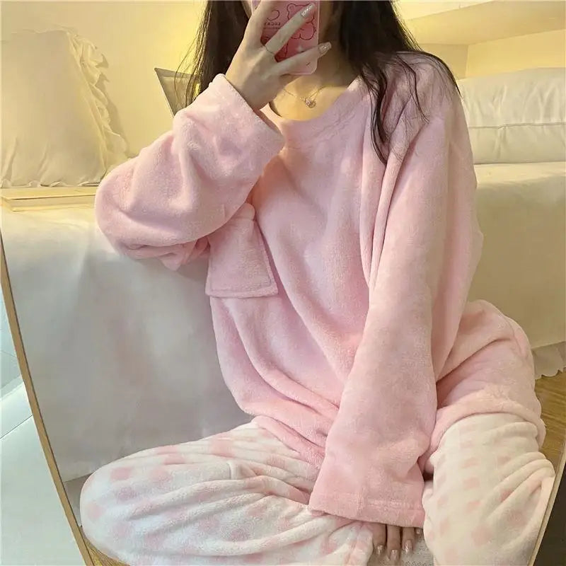 Fleece Pyjamasett for Kvinner