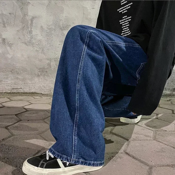 Streetwear Wide Leg Jeans – Løs passform