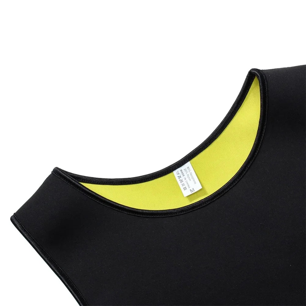 Trenings T-skjorte for Menn - Sauna Effekt Vest for Vekttap og Trening