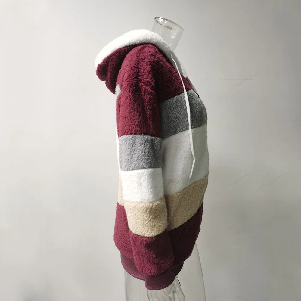 Oversized Hette-jakke Dame – Varm Vinterjakke med Glidelås