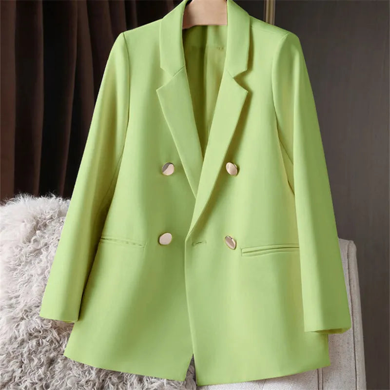 Oversized Blazer Dame – Britisk Stil, Kontorjakke