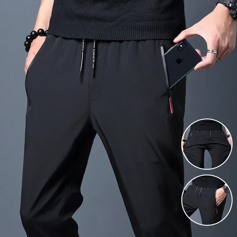 Casual joggebukse for menn – slim fit med elastisk midje