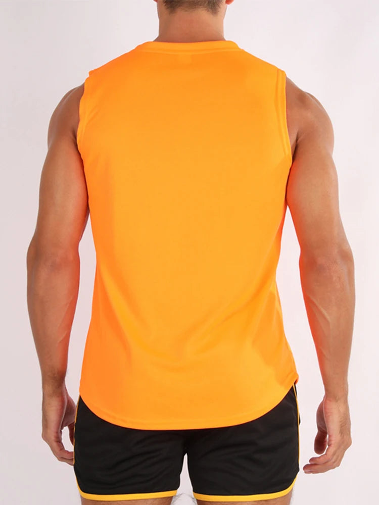 Gym Vest for Menn - Bodybuilding Singlet Ermeløs Treningstopp