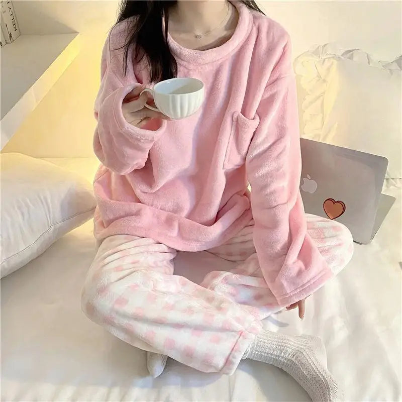 Fleece Pyjamasett for Kvinner