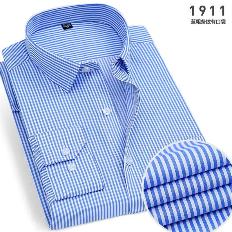 Slim Fit Stripete Herreskjorte – Smart og Stilren