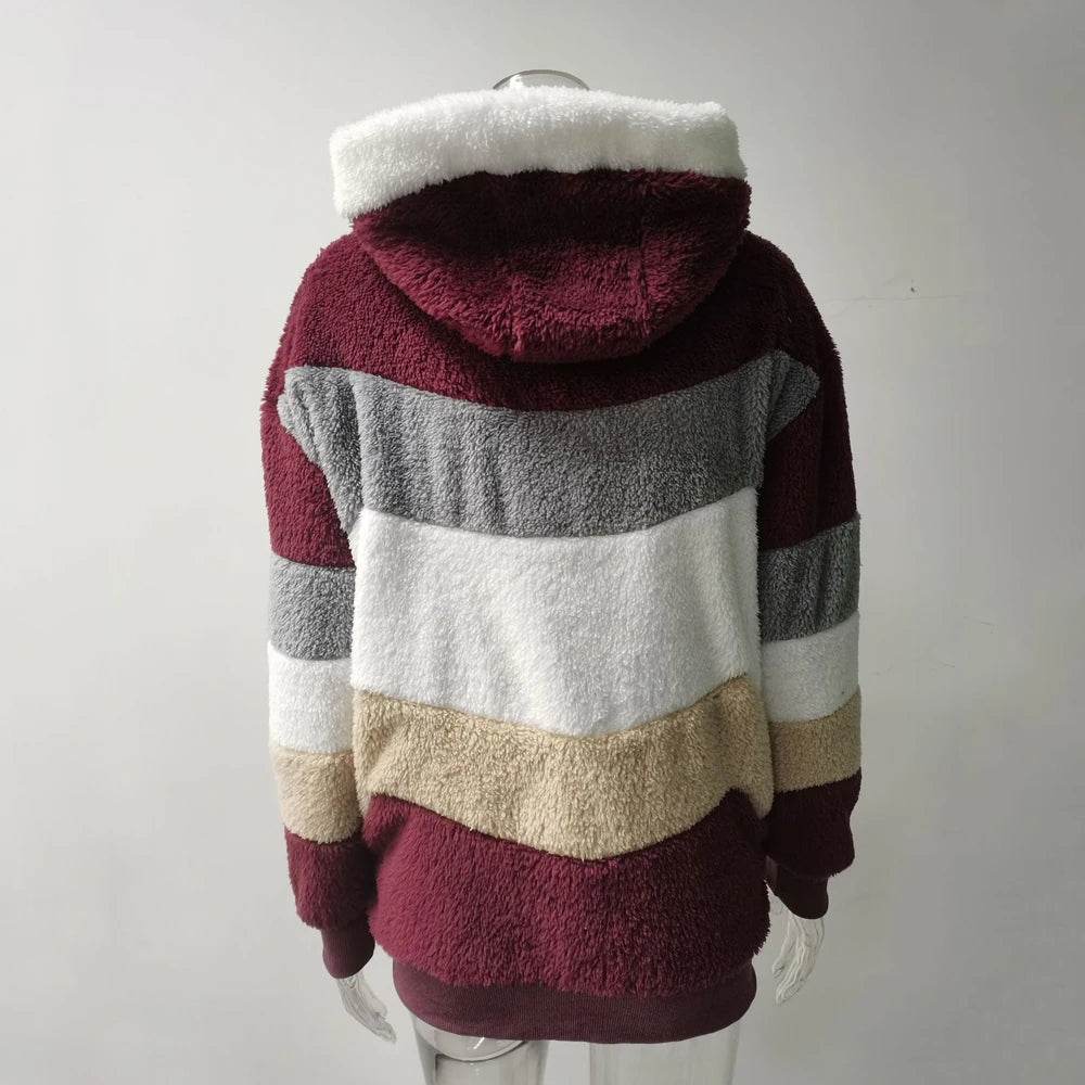 Oversized Hette-jakke Dame – Varm Vinterjakke med Glidelås