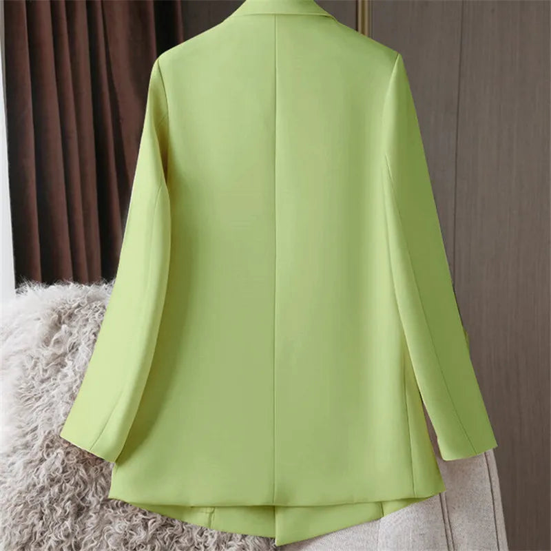 Oversized Blazer Dame – Britisk Stil, Kontorjakke