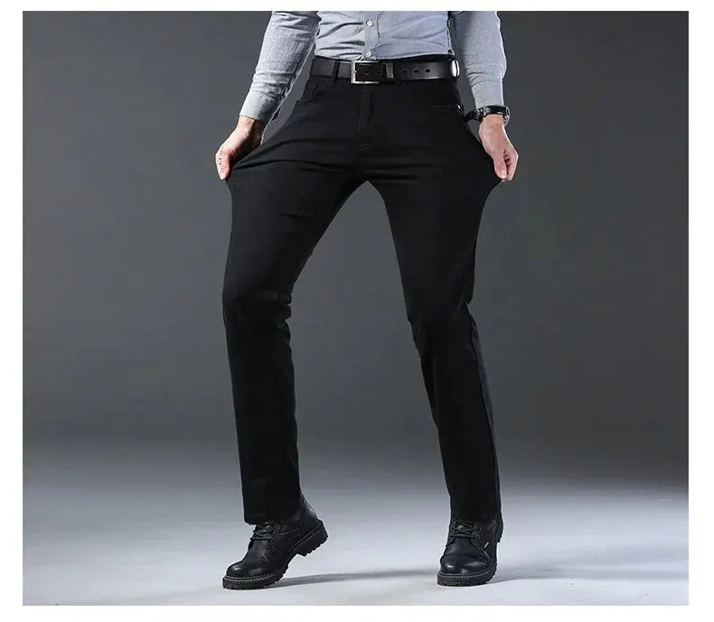 Herrejeans – Klassisk Straight Fit | Business & Casual