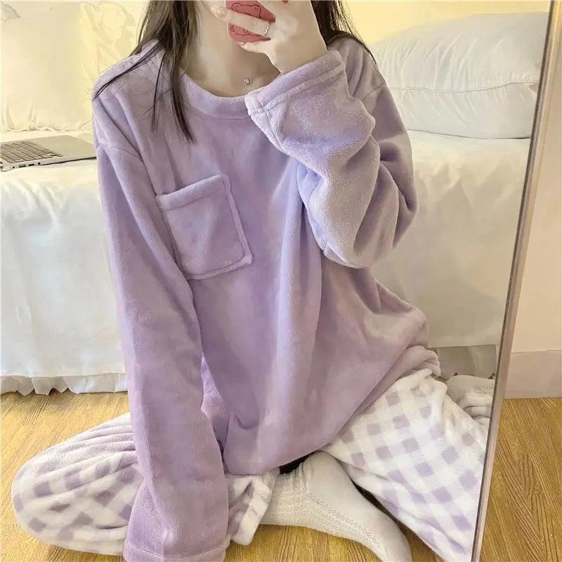 Fleece Pyjamasett for Kvinner