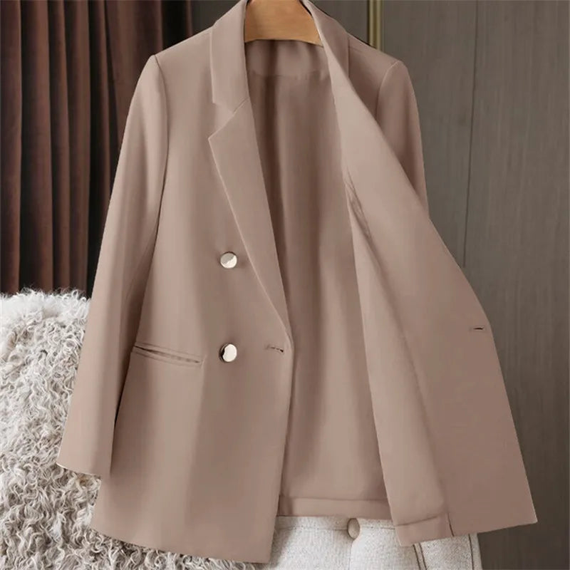 Oversized Blazer Dame – Britisk Stil, Kontorjakke