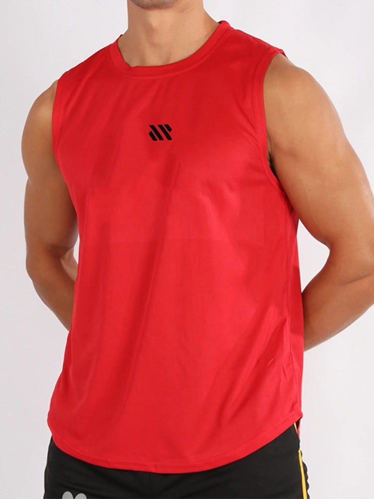 Gym Vest for Menn - Bodybuilding Singlet Ermeløs Treningstopp
