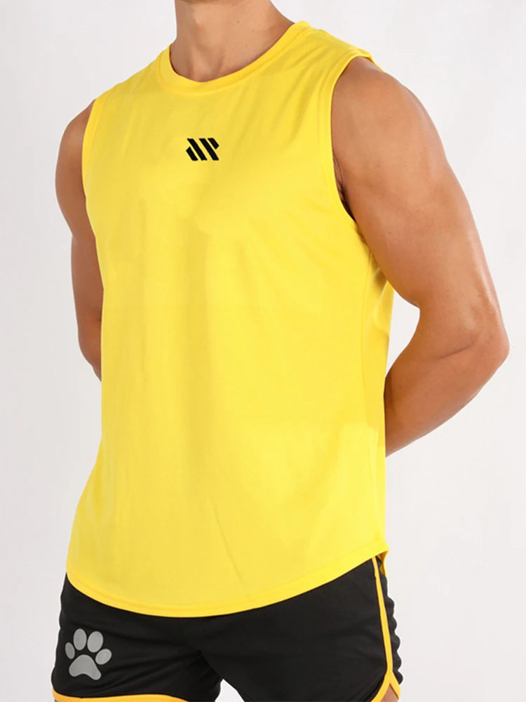 Gym Vest for Menn - Bodybuilding Singlet Ermeløs Treningstopp