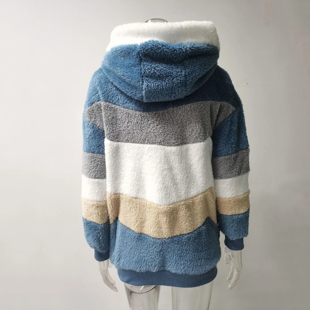 Oversized Hette-jakke Dame – Varm Vinterjakke med Glidelås