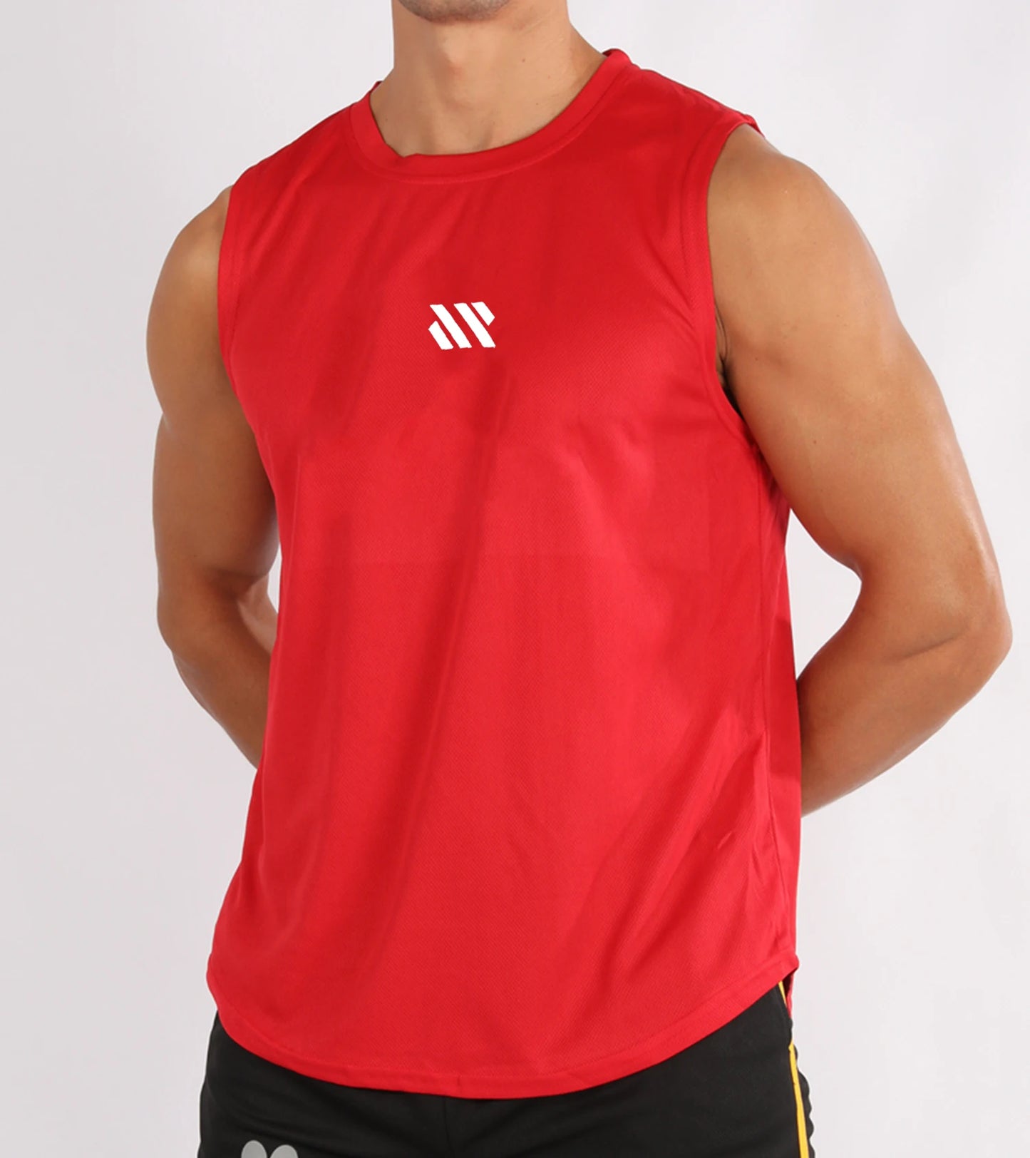 Gym Vest for Menn - Bodybuilding Singlet Ermeløs Treningstopp