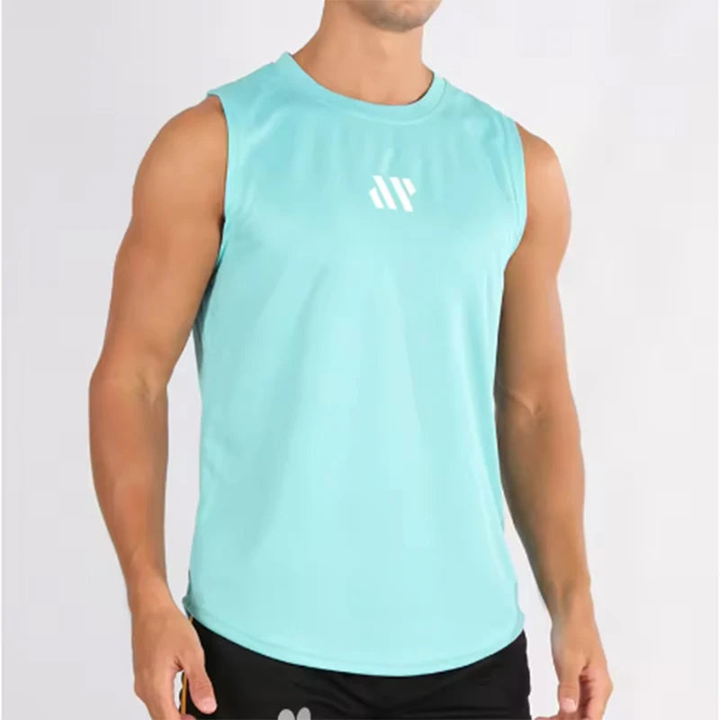 Gym Vest for Menn - Bodybuilding Singlet Ermeløs Treningstopp