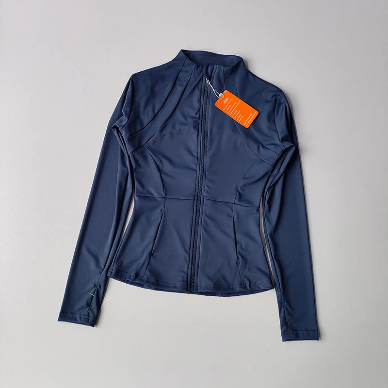 Treningsjakke for kvinner – Slim Fit Cardigan med glidelås
