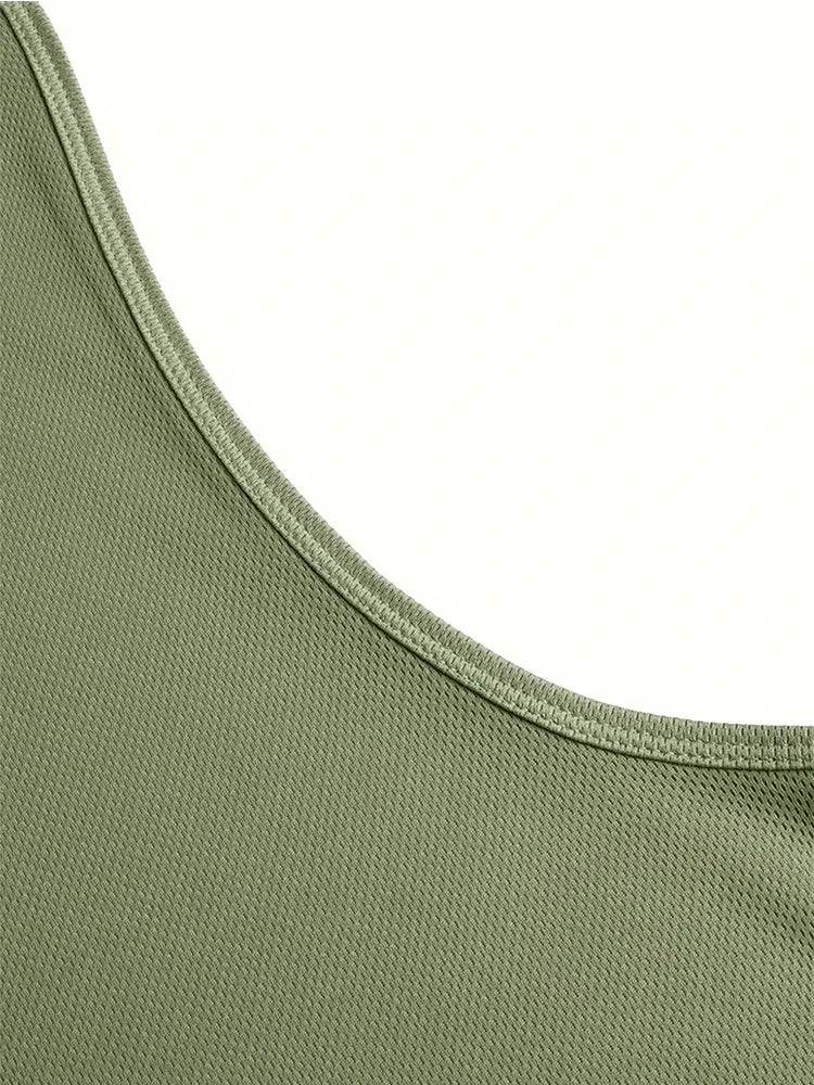 Gym Vest for Menn - Bodybuilding Singlet Ermeløs Treningstopp