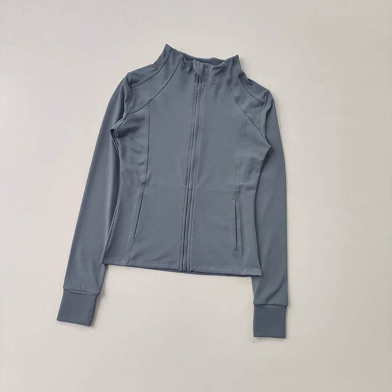 Treningsjakke for kvinner – Slim Fit Cardigan med glidelås