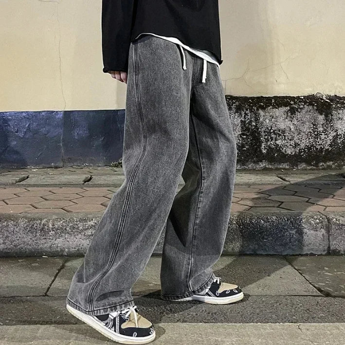 Streetwear Wide Leg Jeans – Løs passform