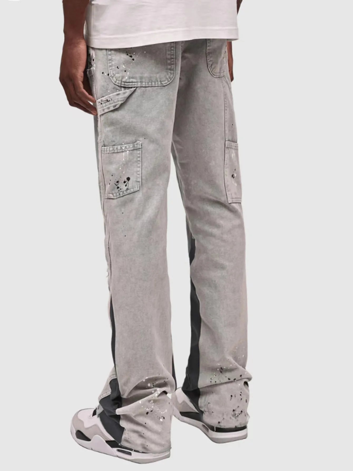 Elastiske Flared Jeans – Workwear stil