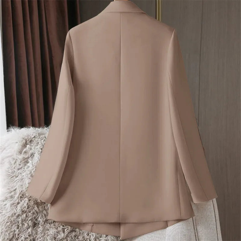 Oversized Blazer Dame – Britisk Stil, Kontorjakke