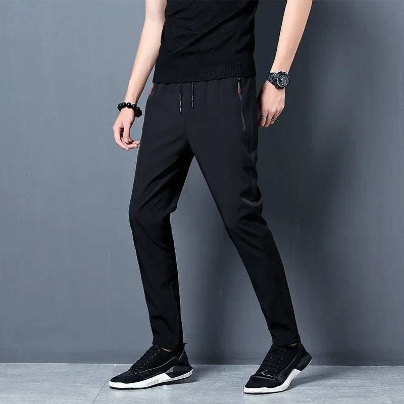 Casual joggebukse for menn – slim fit med elastisk midje