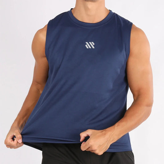 Gym Vest for Menn - Bodybuilding Singlet Ermeløs Treningstopp