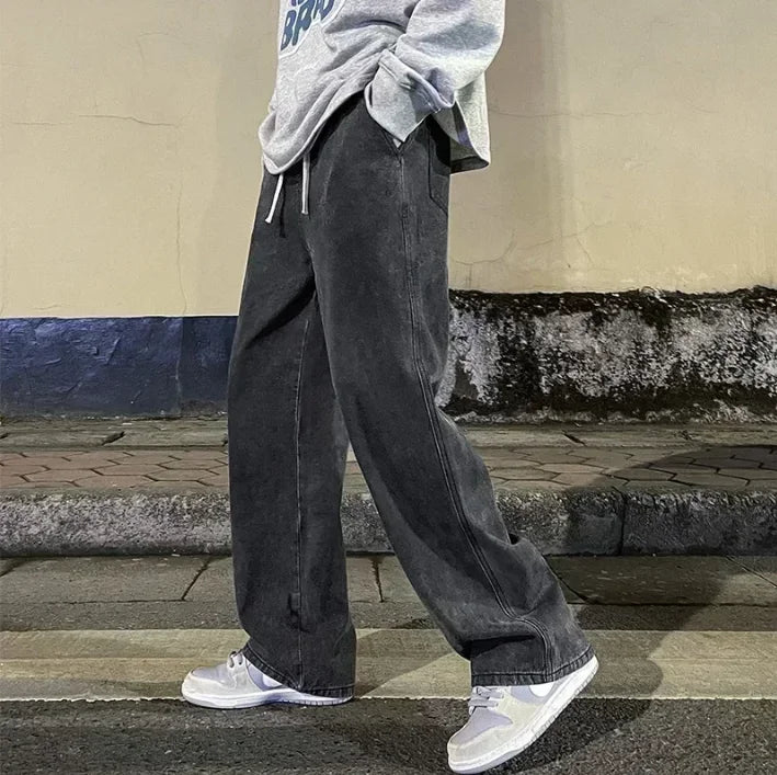 Streetwear Wide Leg Jeans – Løs passform