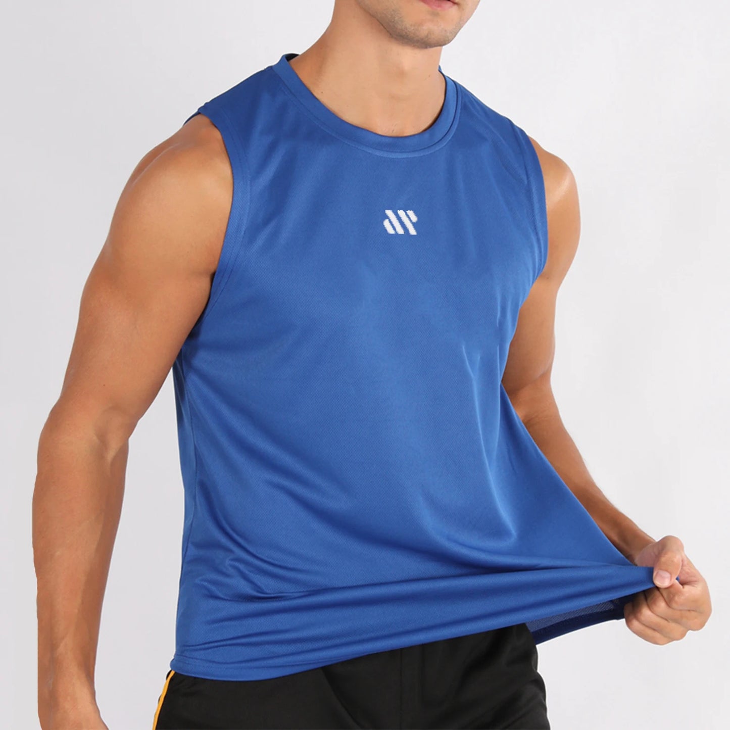 Gym Vest for Menn - Bodybuilding Singlet Ermeløs Treningstopp