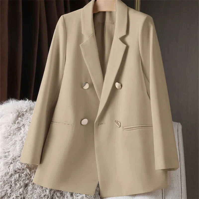 Oversized Blazer Dame – Britisk Stil, Kontorjakke