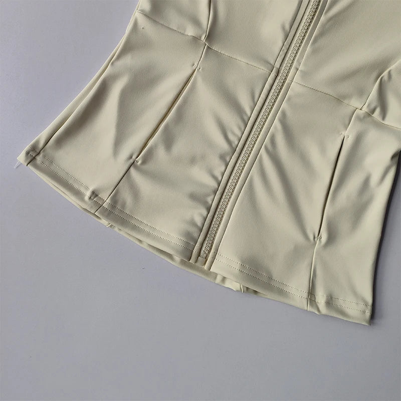 Treningsjakke for kvinner – Slim Fit Cardigan med glidelås