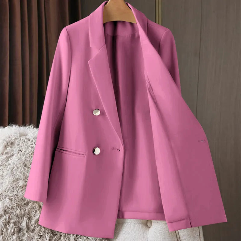 Oversized Blazer Dame – Britisk Stil, Kontorjakke