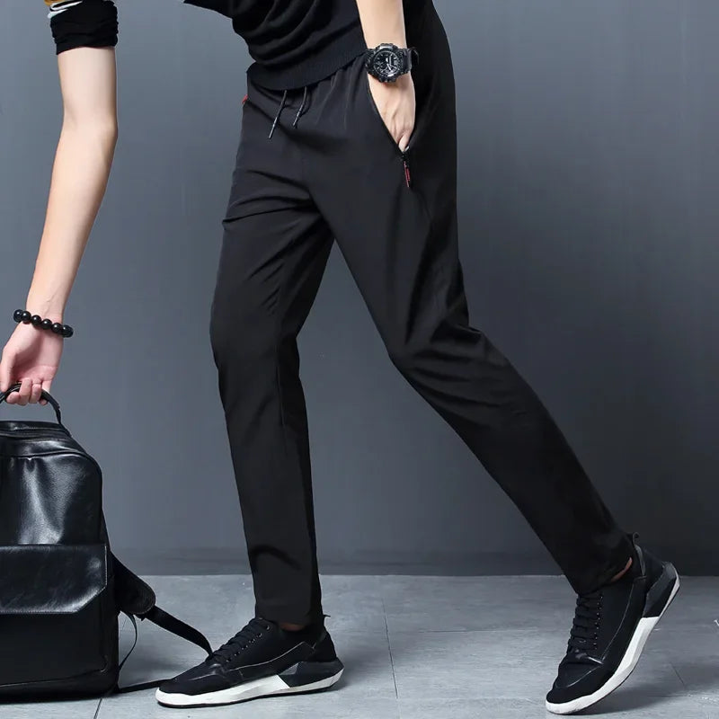 Casual joggebukse for menn – slim fit med elastisk midje