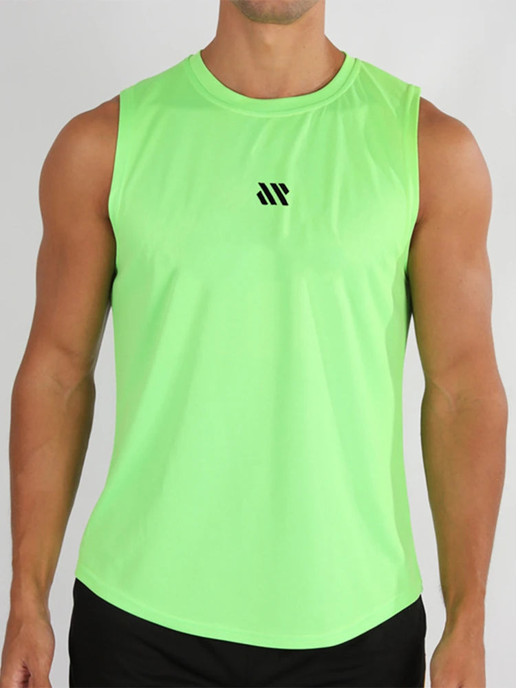 Gym Vest for Menn - Bodybuilding Singlet Ermeløs Treningstopp