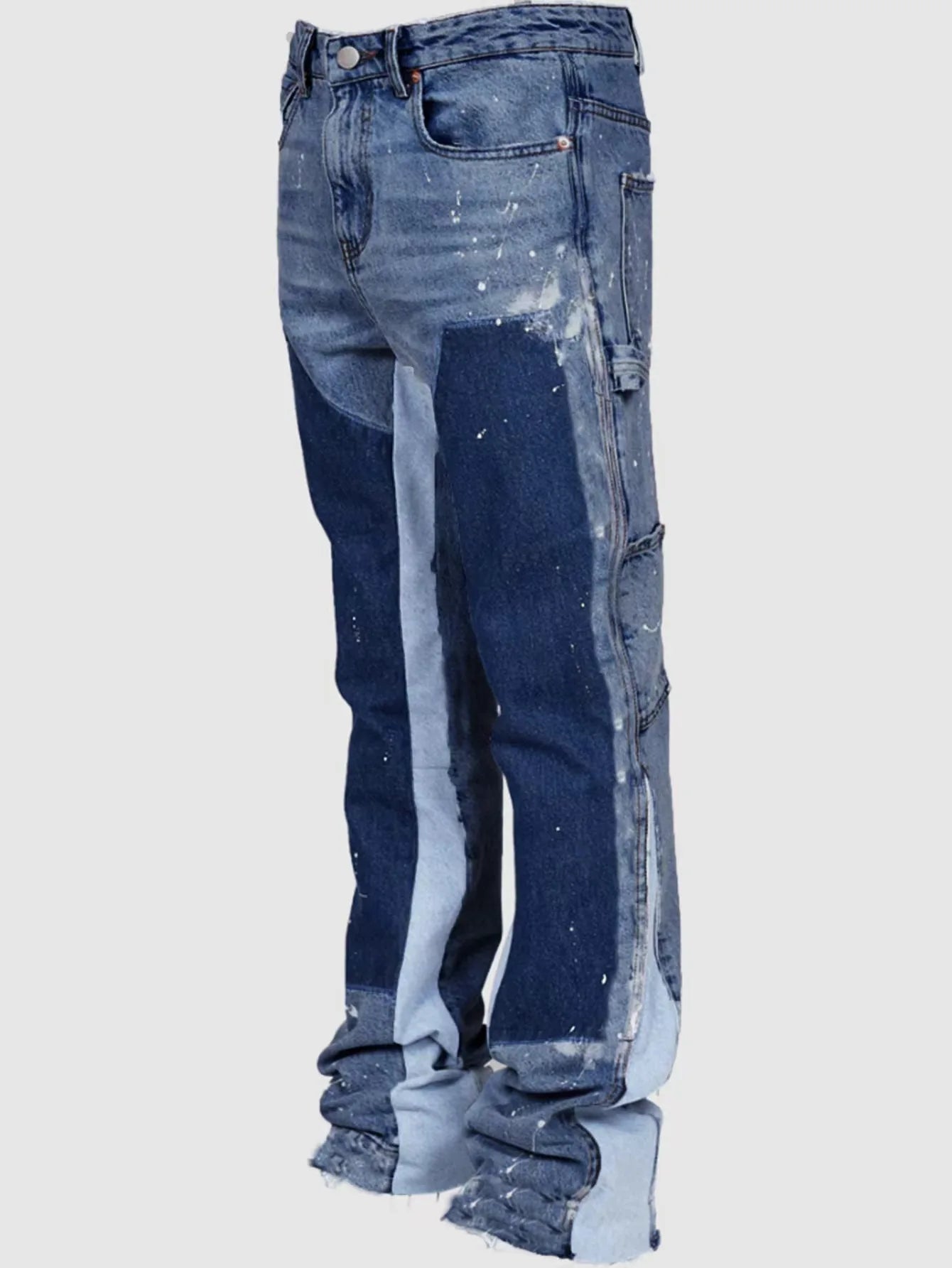 Elastiske Flared Jeans – Workwear stil