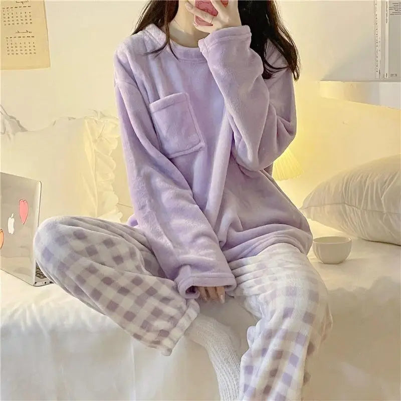 Fleece Pyjamasett for Kvinner