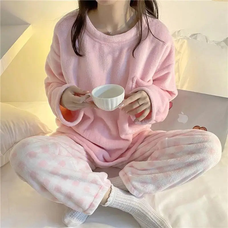 Fleece Pyjamasett for Kvinner