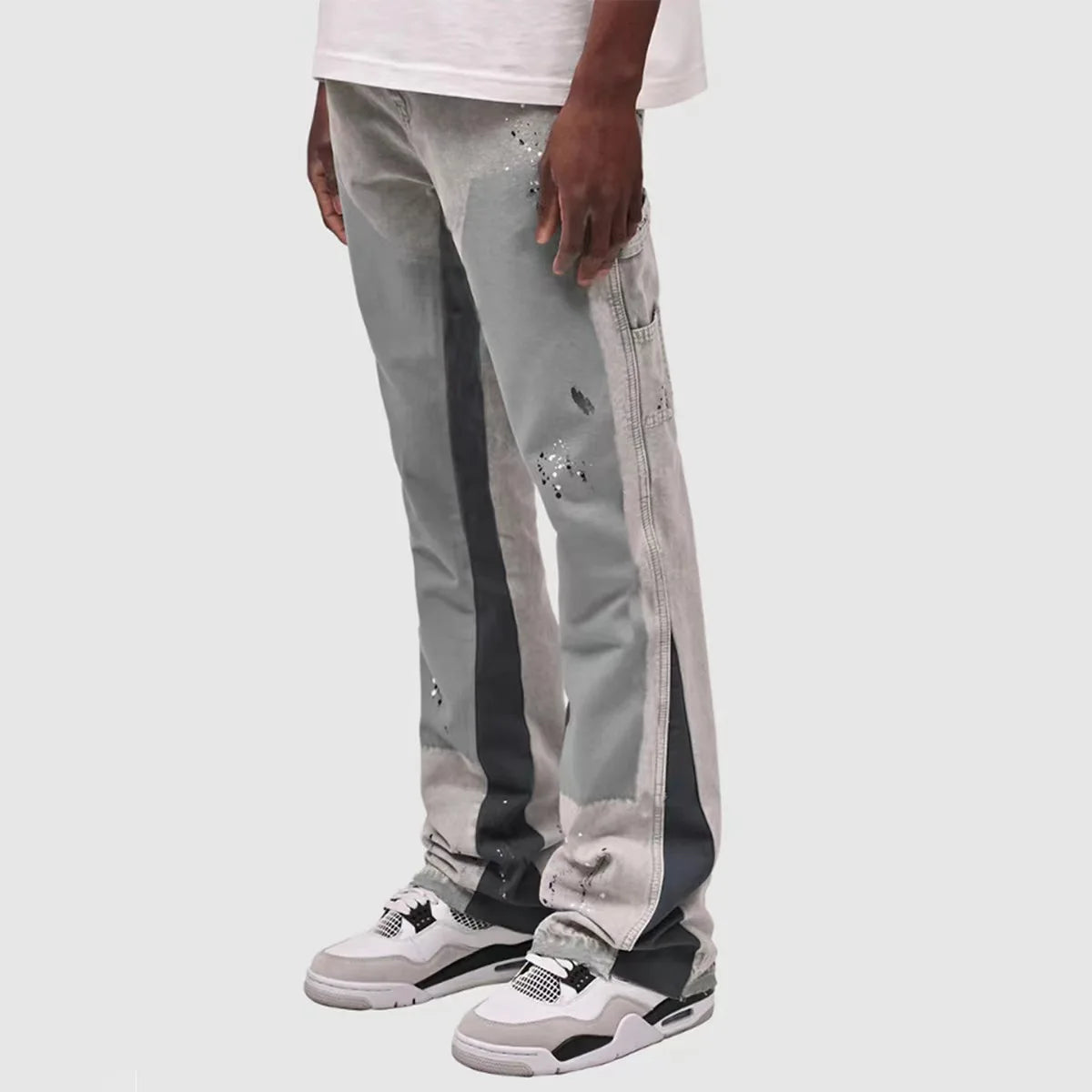 Elastiske Flared Jeans – Workwear stil