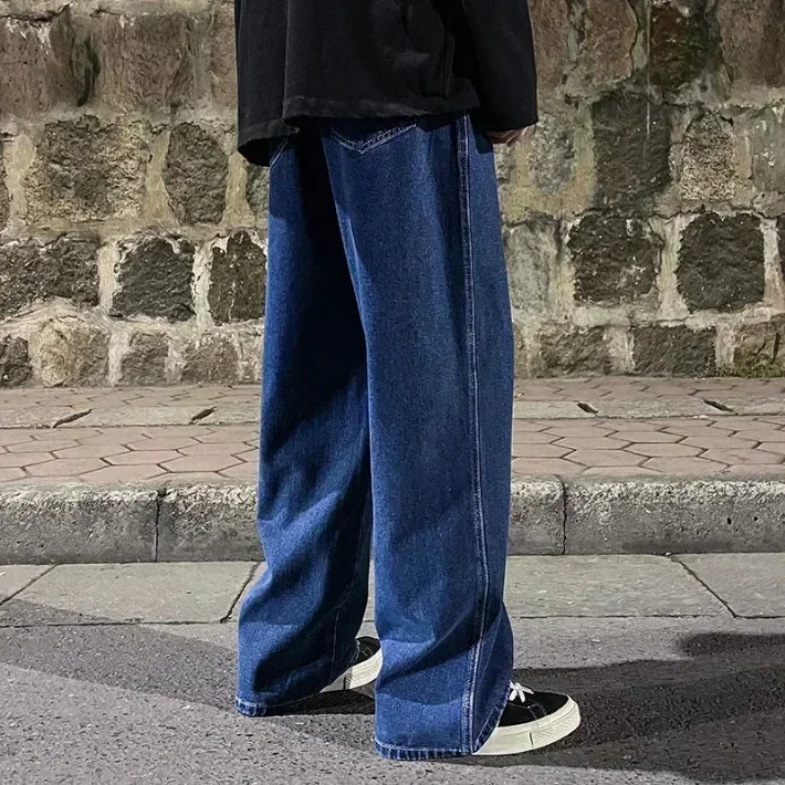 Streetwear Wide Leg Jeans – Løs passform