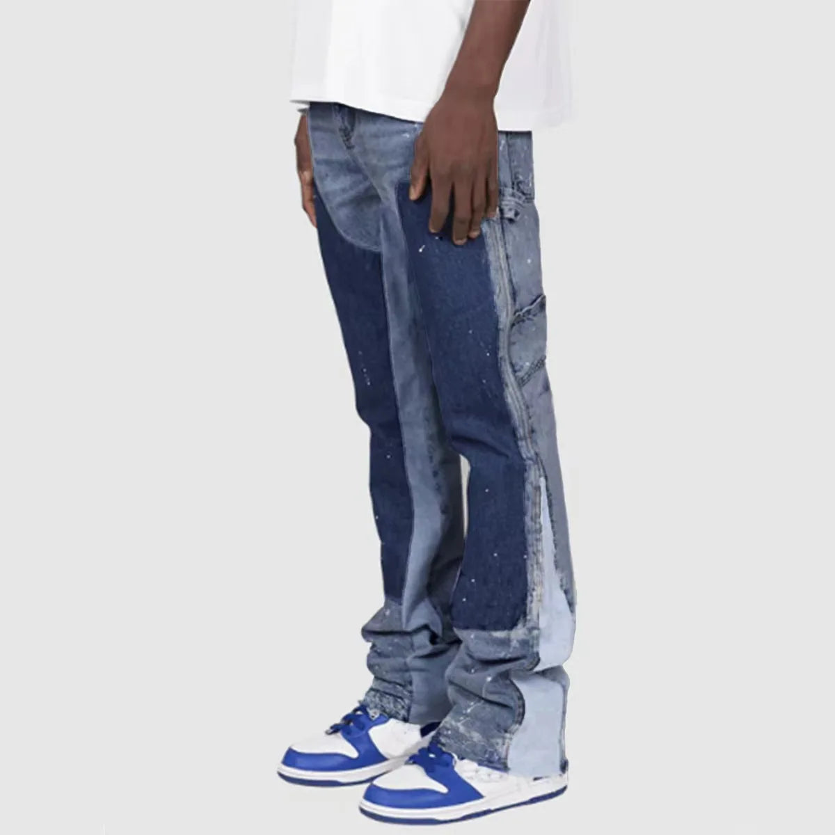 Elastiske Flared Jeans – Workwear stil