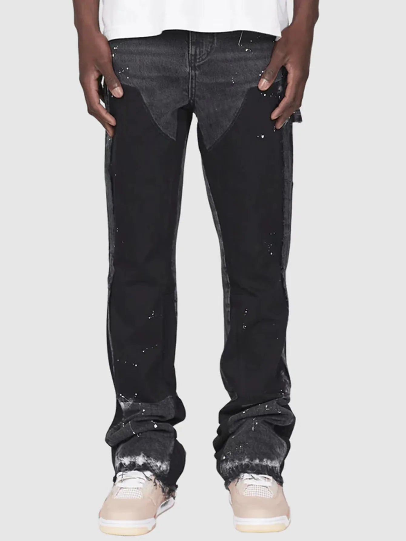 Elastiske Flared Jeans – Workwear stil