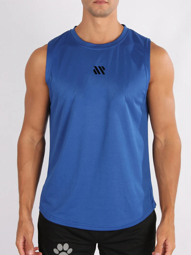 Gym Vest for Menn - Bodybuilding Singlet Ermeløs Treningstopp